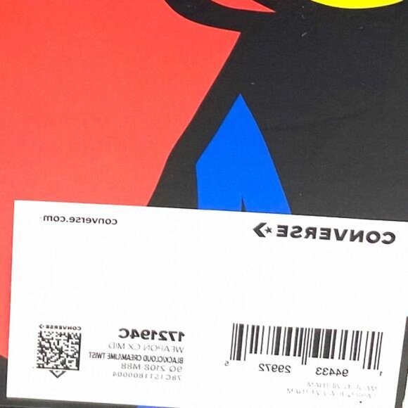 Converse Weapon CX High Top Multi Black Leather 172194C Sneakers Size Women's - Picture 10 of 11